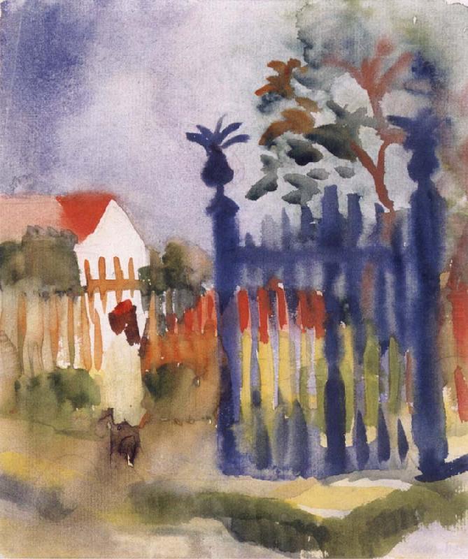 August Macke Garden Gate china oil painting image